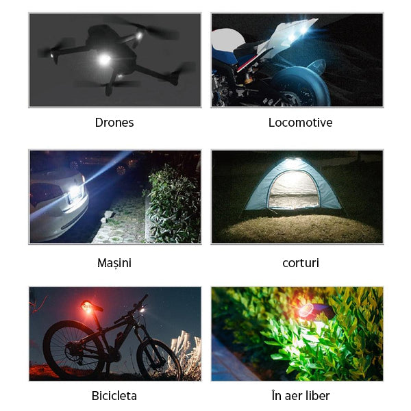 Strobers™ | Lumină stroboscopică LED multifuncțională în 7 culori