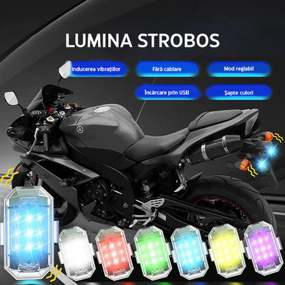 Strobers™ | Lumină stroboscopică LED multifuncțională în 7 culori (1+1 GRATUIT)