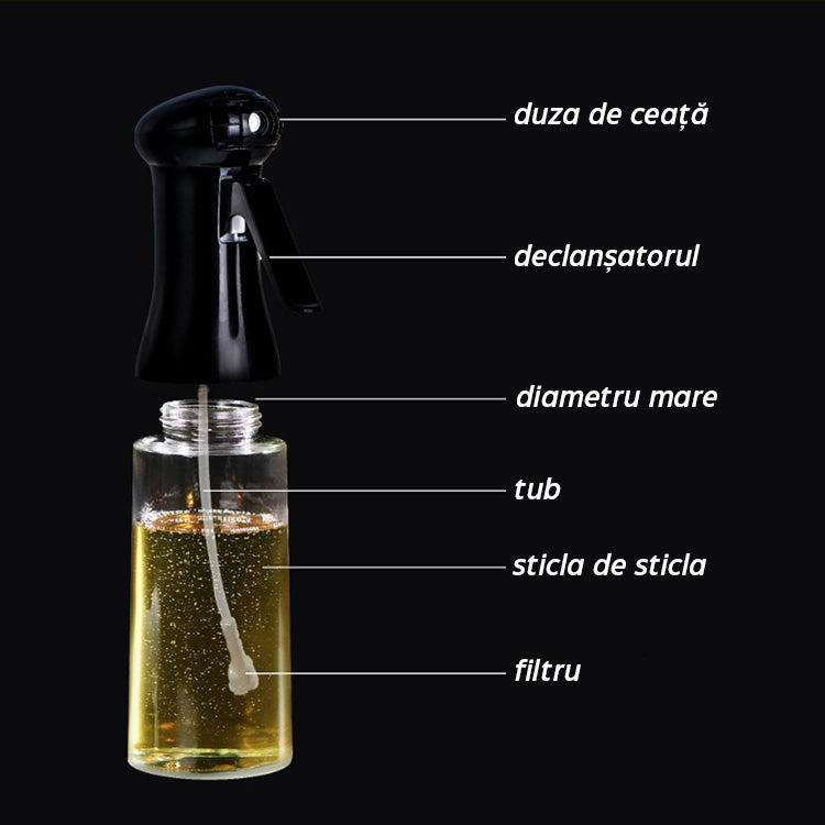 OliveMist™ | O sticlă de pulverizare cu o singură atingere pentru gătit ușor (1+1 GRATUIT)