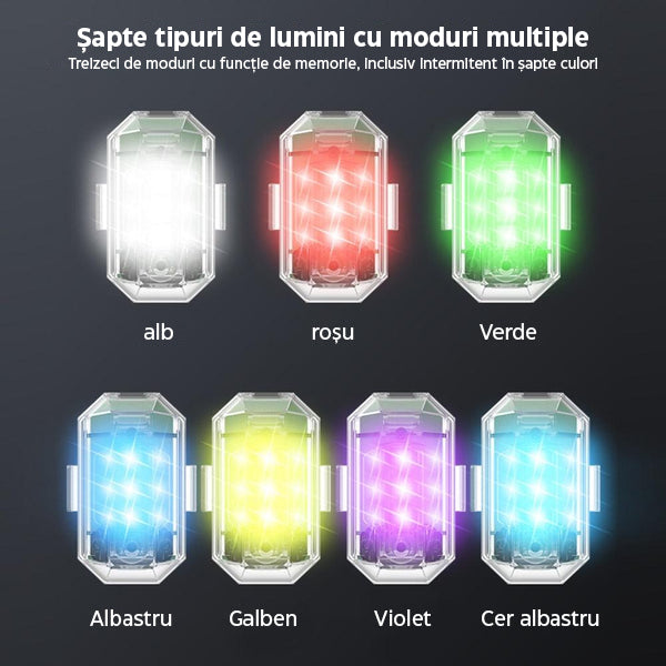 Strobers™ | Lumină stroboscopică LED multifuncțională în 7 culori